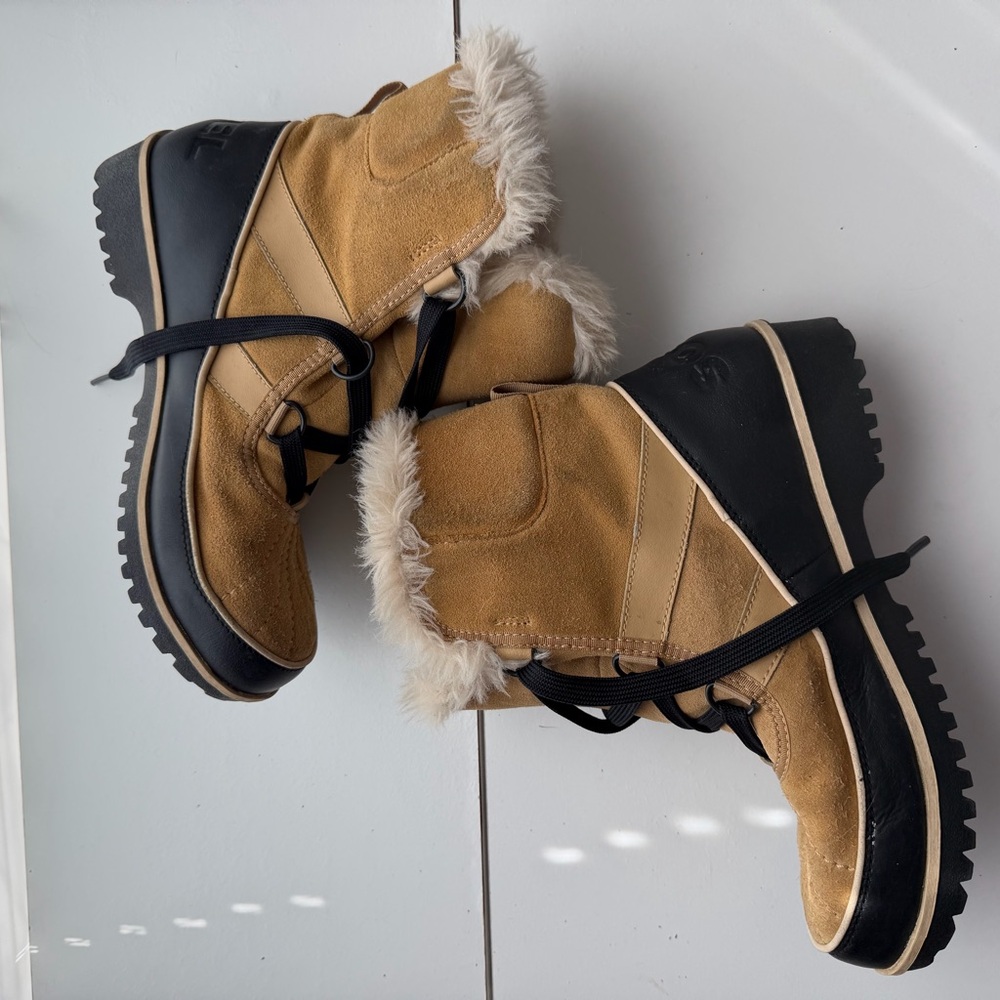 Sorel Leather Fur-Lined Boots - Picture 12 of 12